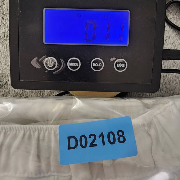 H by Halston Pants Womens S White Linen Viscose High Rise Ankle Pockets Coastal - Picture 13 of 13